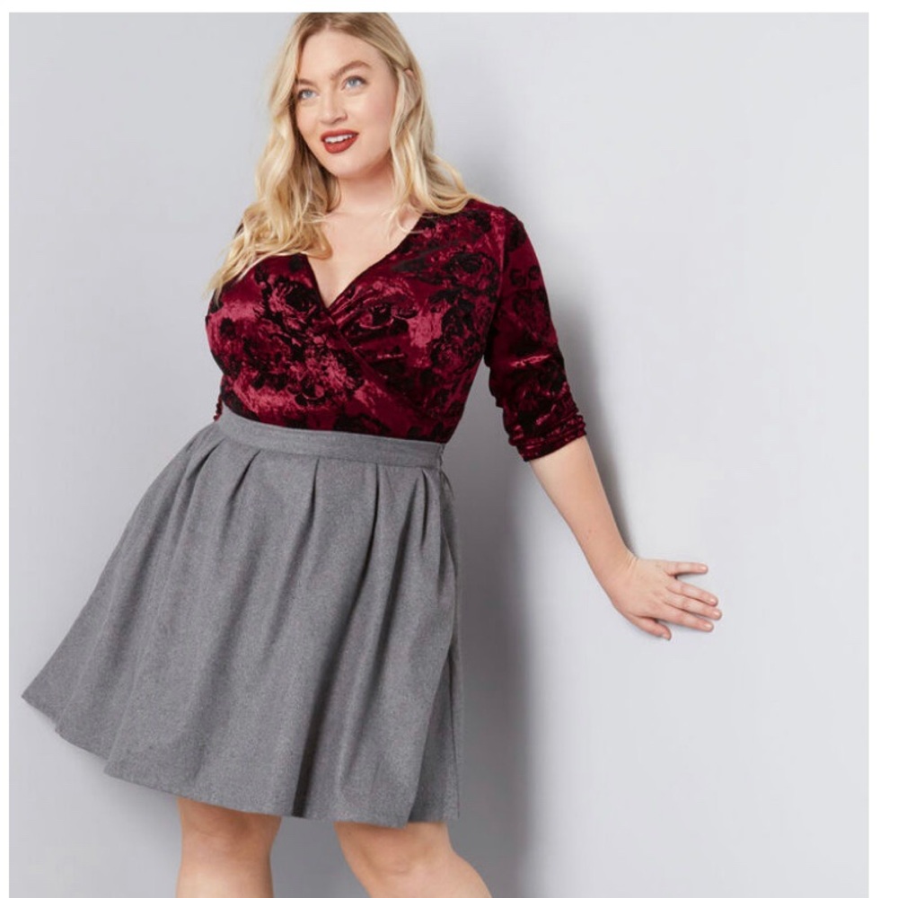 ModCloth Velvet Bodysuit